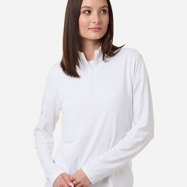 Women's Textured Stripe Quarter-Zip Pullover Thumbnail
