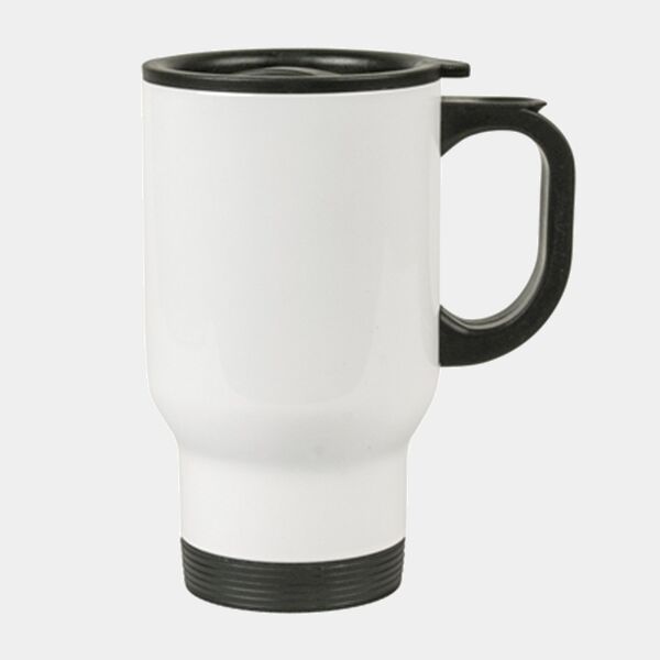 14oz Coyote Travel Stainless Steel Mug Thumbnail