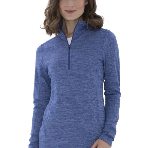 The Authentic T-Shirt Company L2022 ATC Dynamic Heather Fleece 1/2 Zip Ladies' Sweatshirt Thumbnail