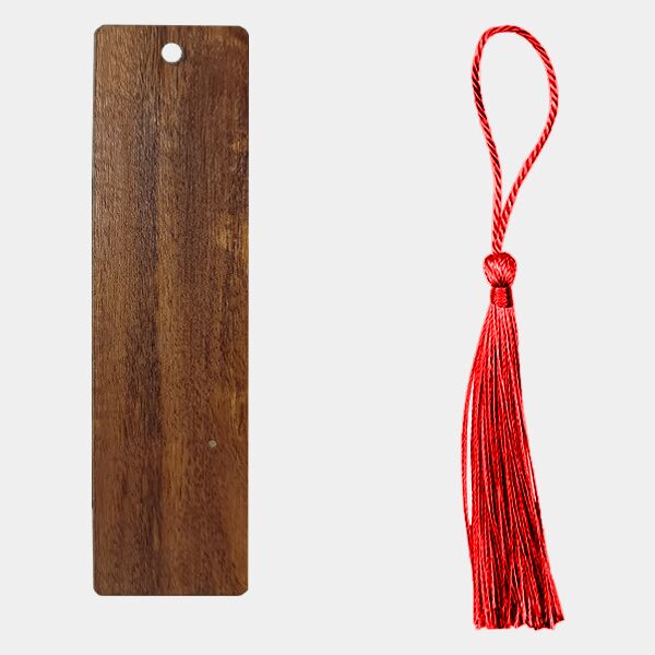 Coyote Dark Brown Wooden Bookmark Thumbnail