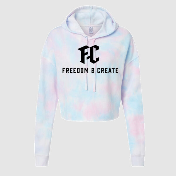 F2C "Full Logo" Ladies Crop Hoodie Thumbnail