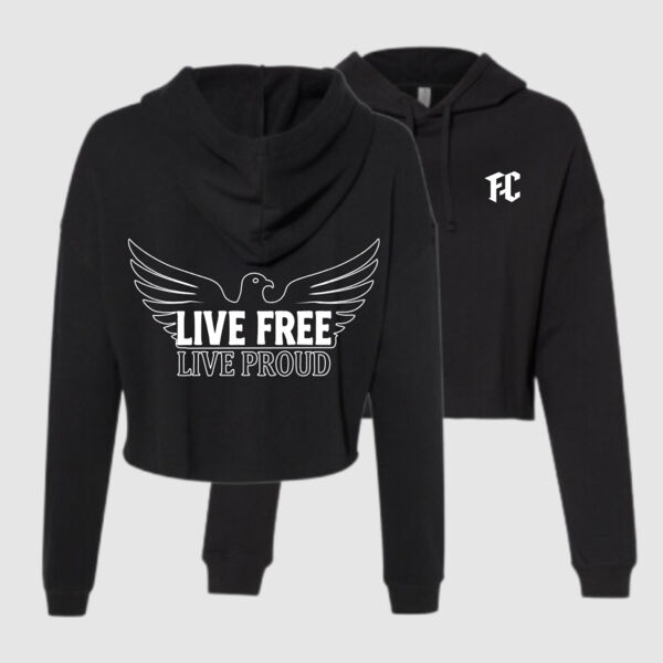 F2C "LFLP" Ladies Crop Hoodie Thumbnail